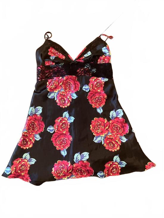 Victoria's Secret Other - Victorias Secret Black Satin Lace Nightie